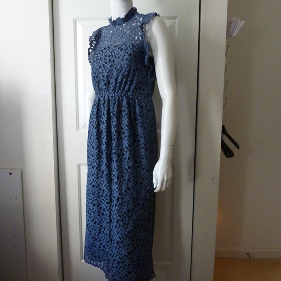 kate spade floral lace ruffle dress